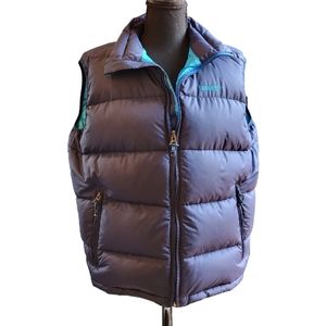 ABERCROMBIE & FITCH Down Vest Blue Size Large